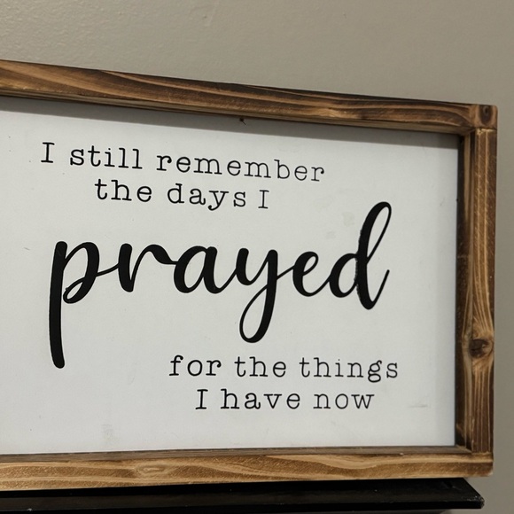 Inspirational Wooden Framed Wall Art - Picture 2 of 2